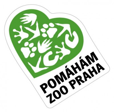 Samolepka Pomáhám Zoo Praha - zelená