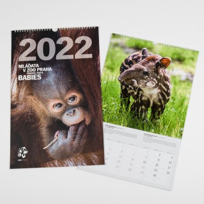 „Mláďata v Zoo Praha“ – nástěnný kalendář Zoo Praha pro rok 2022 