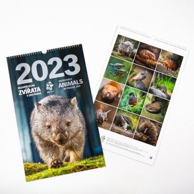 „Neuvěřitelná zvířata“ – nástěnný kalendář Zoo Praha pro rok 2023 