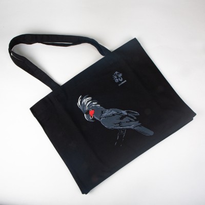 Velká látková taška – kakadu palmový