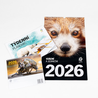 Balíček kalendářů s plánovačem na rok 2026