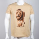 Bavlněné pánské tričko se lvem 