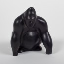 Gorilí soška - černá
