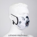 Typ úchytu roušky: látková pruženka za ucho se silikonovým stopperem