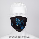 Typ úchytu roušky: látková pruženka za ucho se silikonovým stopperem
