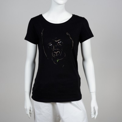 Dámské tričko BIO bavlna – motiv Gorila