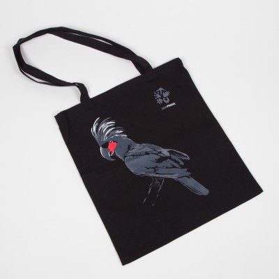 Originální látková taška s motivem papouška – kakadu palmový