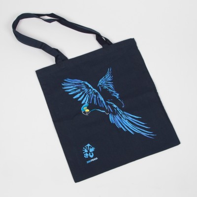 Originální látková taška s motivem papouška – ara Learův