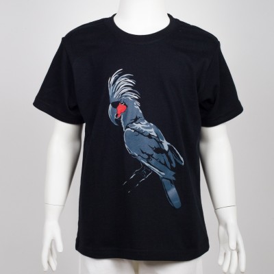 Bavlněné dětské tričko s motivem papouška – kakadu palmový