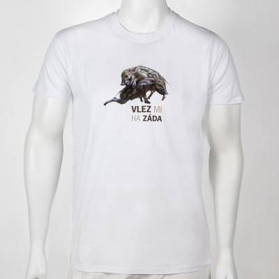 Unisex tričko "Vlez mi na záda"