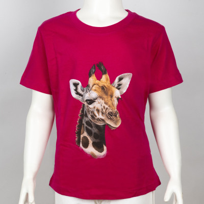 Dětské tričko s portrétem žirafy