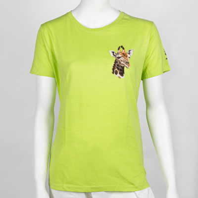 Dámské tričko s portrétem žirafy