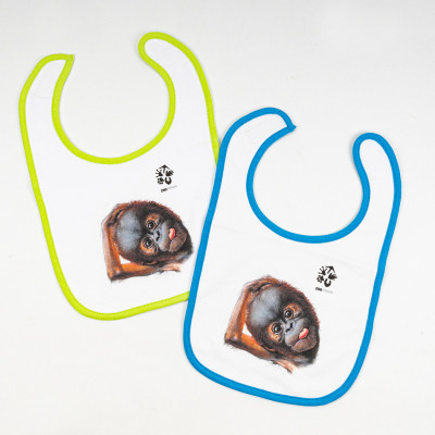 Bavlněný dětský bryndák s motivem orangutana 