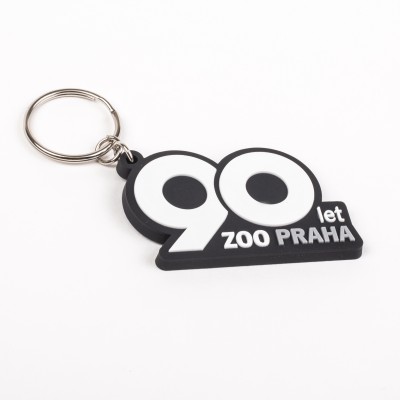 2D gumový přívěsek na klíče – 90 let Zoo Praha 