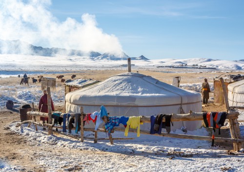 Fotoobraz - Zimoviště pastevců v Přísně chráněné oblasti Velká Gobi B