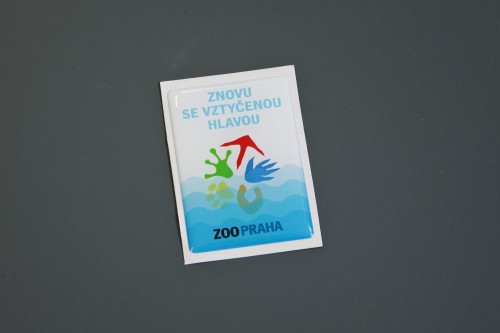 3D samolepka s povodňovým motivem