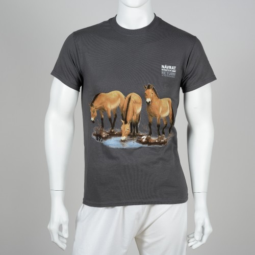 Unisex tričko s motivem „Návrat divokých koní“, rok 2018