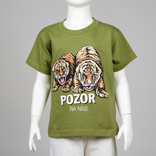 Dětské tričko s motivem tygřat - “Pozor na nás!“