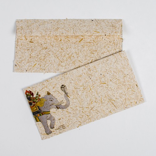 Dopisní papír s obálkou ze sloního trusu.