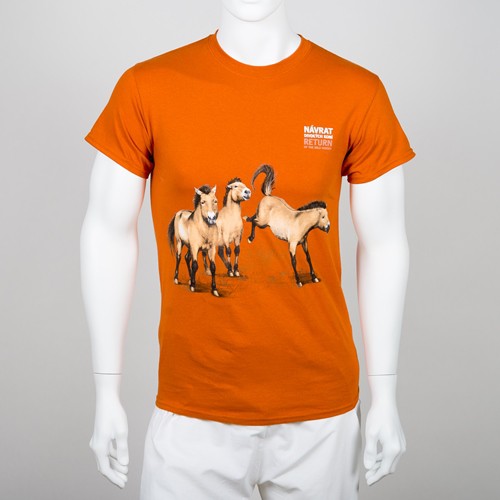 Unisex tričko s motivem „Návrat divokých koní“, rok 2017