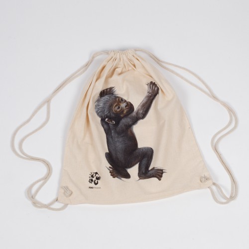 Plátěný batůžek s gorilkou