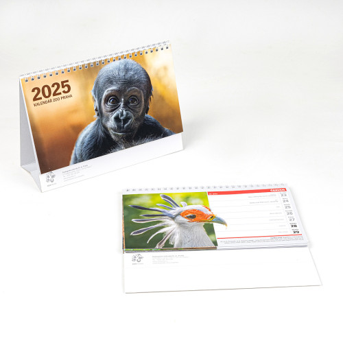 Stolní kalendář Zoo Praha 2025