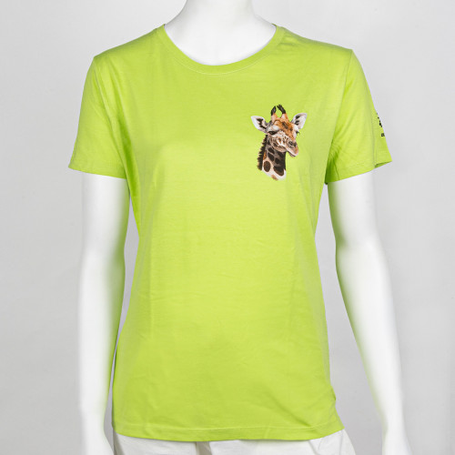Dámské tričko s portrétem žirafy