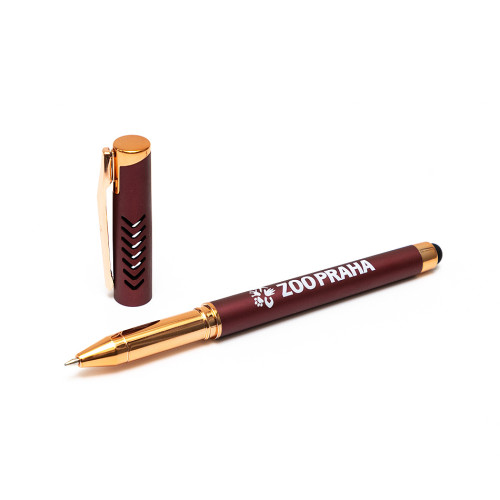 Gelové pero Hughes  - vínové