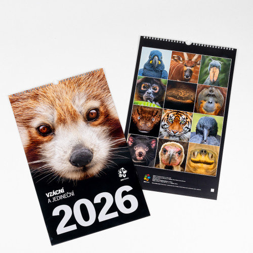 Nástěnný kalendář Zoo Praha 2026