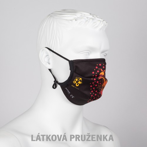 Certifikovaná dospělá nanorouška s ochranou úrovně FFP2 – motiv s klokanem