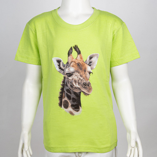 Dětské tričko s portrétem žirafy