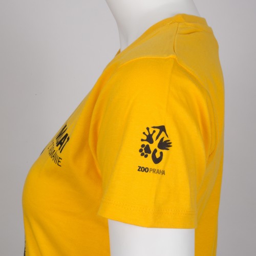 Dámské tričko: Vombat – unikát z Tasmánie, žluté tričko